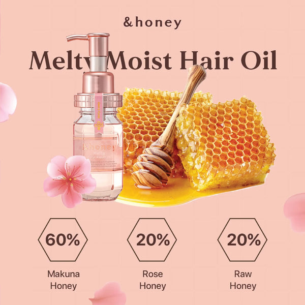 honey Melty Moist Rich Hair Oil 3.0
