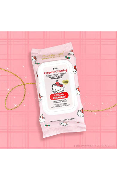 Hello Kitty 3-IN-1 Complete Cleansing Essence-Rich Towelettes