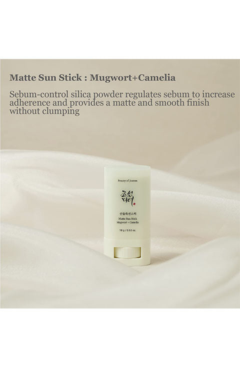 Beauty of Joseon - Matte Sun Stick: Mugwort + Camelia